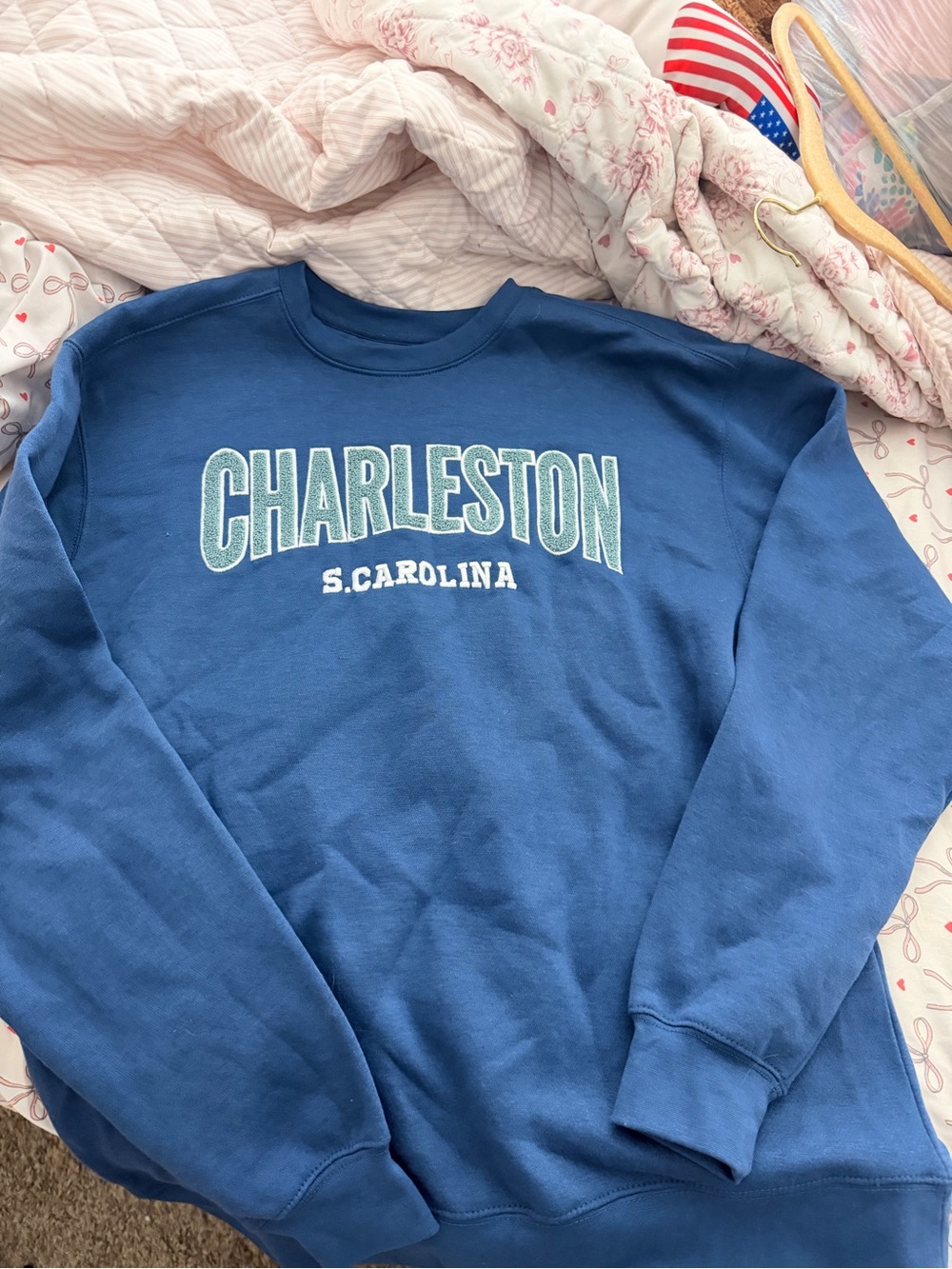 size large crew neck